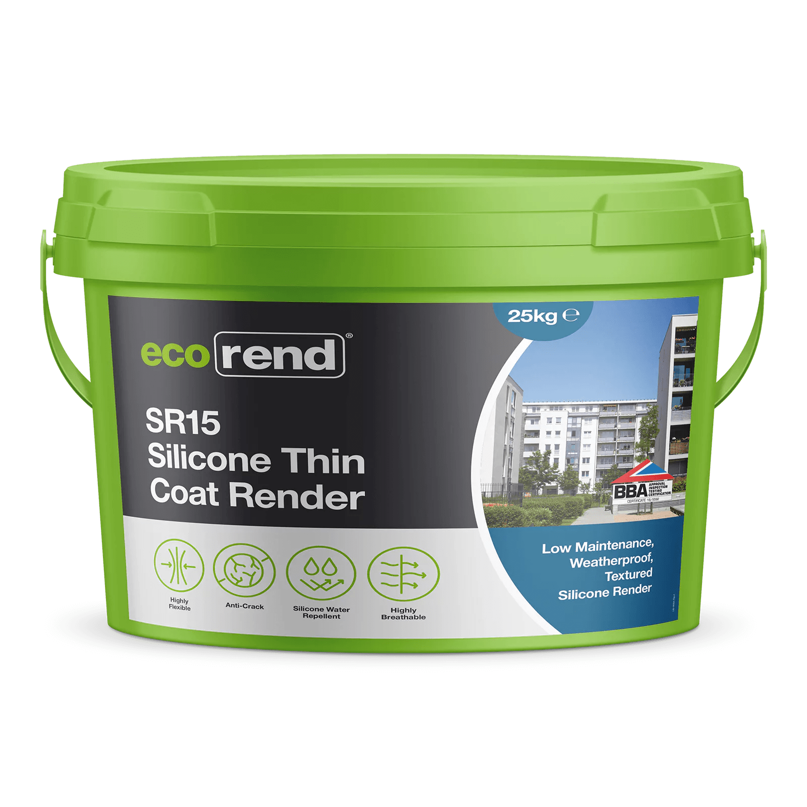 Ecorend Rendering Products Ecorend SR15 Silicone Thin Coat Render - 25kg