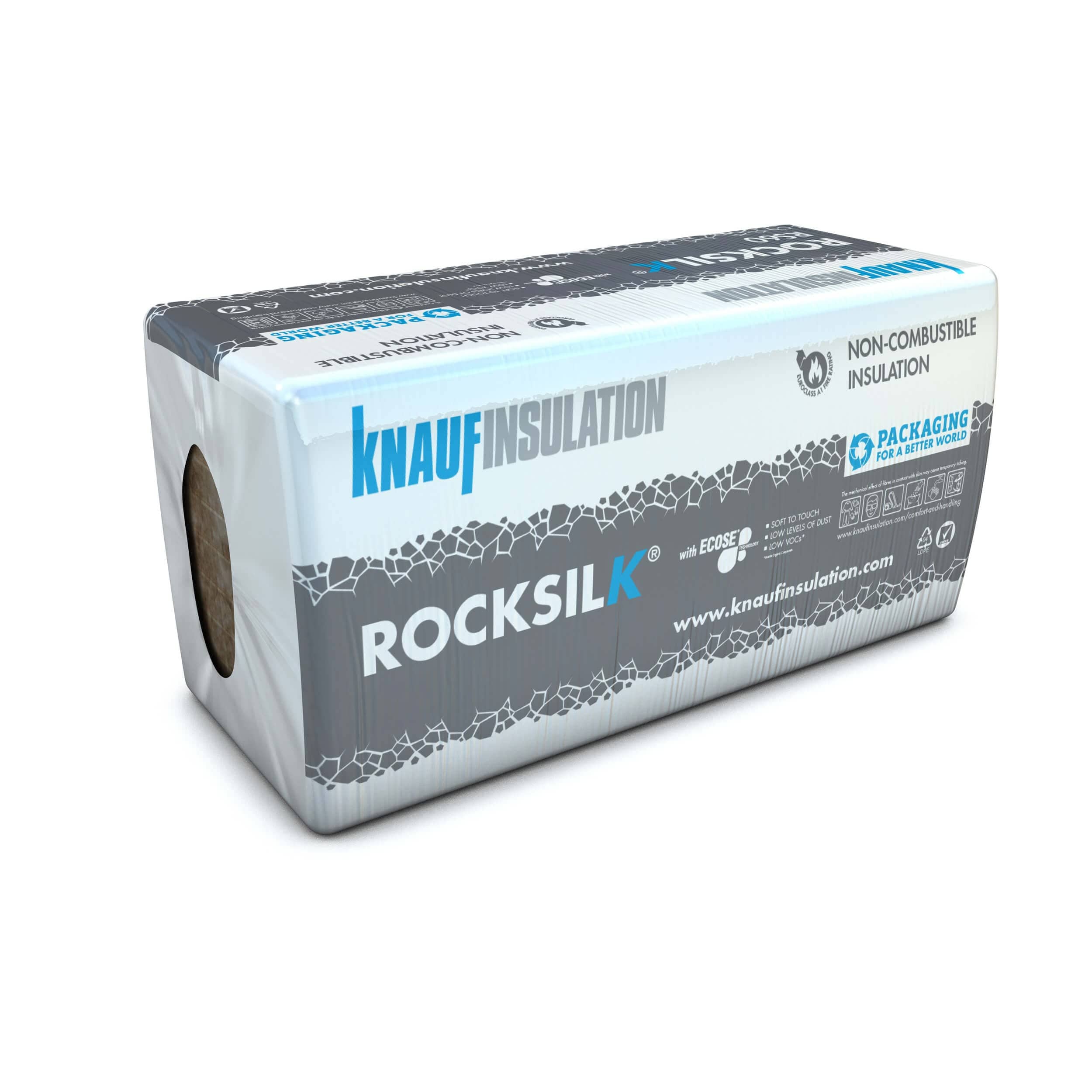 Knauf Mineral Fibre Insulation 50mm (2.88m2) Knauf Rocksilk® RS140 Building Slab | 1200mm x 600mm | All Sizes 5012061827538 IUK01679