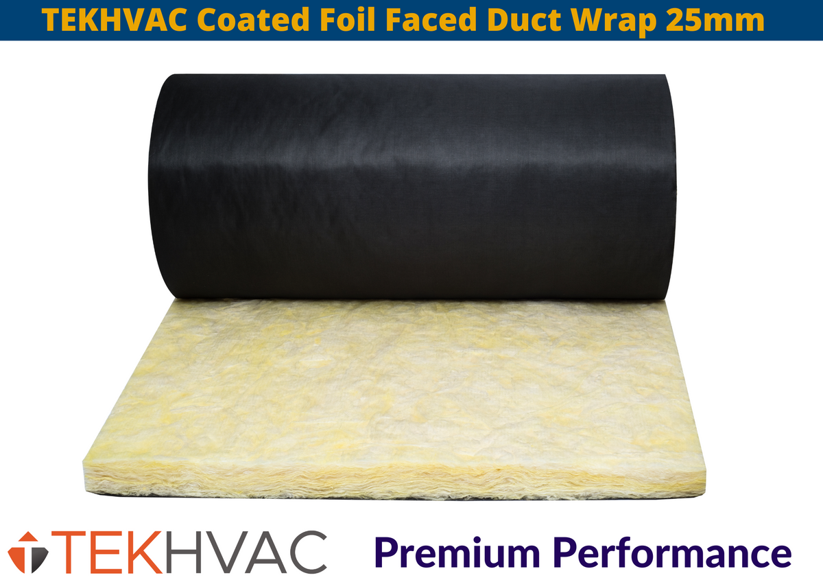 Tekhvac Foil Faced Duct Wrap 1200 X 25mm 